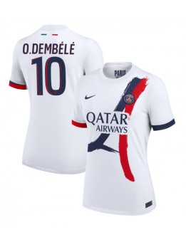 Paris Saint-Germain Ousmane Dembele #10 Replika Borta Kläder Dam 2024-25 Kortärmad